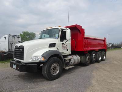 Mack Granite GU713 Quad Axle Dump Truck - Cummins 345HP, Automatic