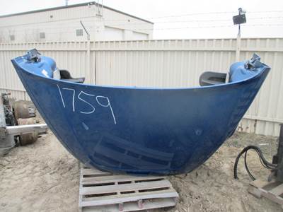 Freightliner Cascadia New Style Hood, Blue, Major Right Cracks