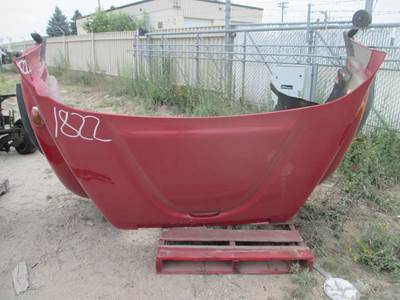 Used 2007 International 7600 Hood, Red, No Grill