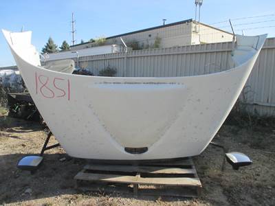 Used International 8600 Hood 42", White, Part # 3554854C91