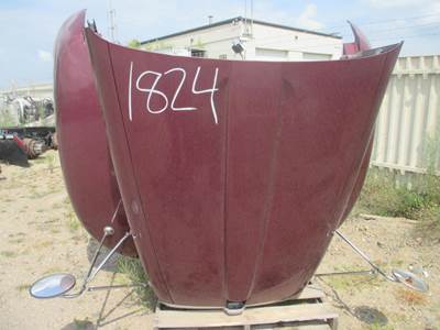 2010 Kenworth T660 Hood, 61", Maroon, No Grill