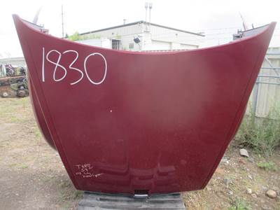 Used Kenworth T680 Hood, 59" Maroon, No Left Headlight