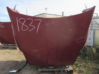 Used Kenworth T680 Hood, 59" Maroon