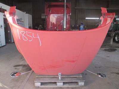 Used Mack Vision CX613 Hood, 51", Red