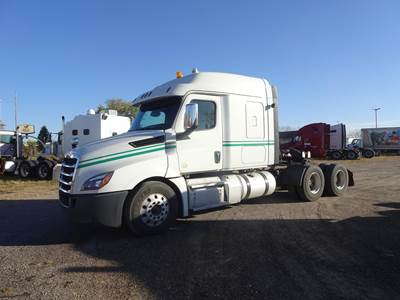Freightliner Cascadia 126 Sleeper Semi Truck - Mid Roof Sleeper, Detroit 505HP, 10 Speed Manual