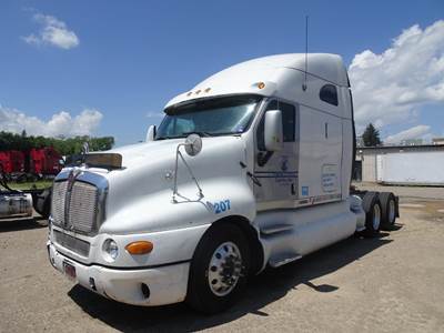 Kenworth T2000 Sleeper Semi Truck - Raised Roof Sleeper, Cummins 400HP, 10 Speed Manual