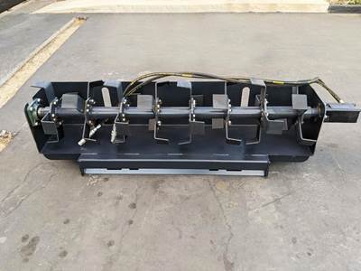 New Bobcat Skid Steer Rototiller Attachment, Bi-Directional Dual Hydraulic Drive