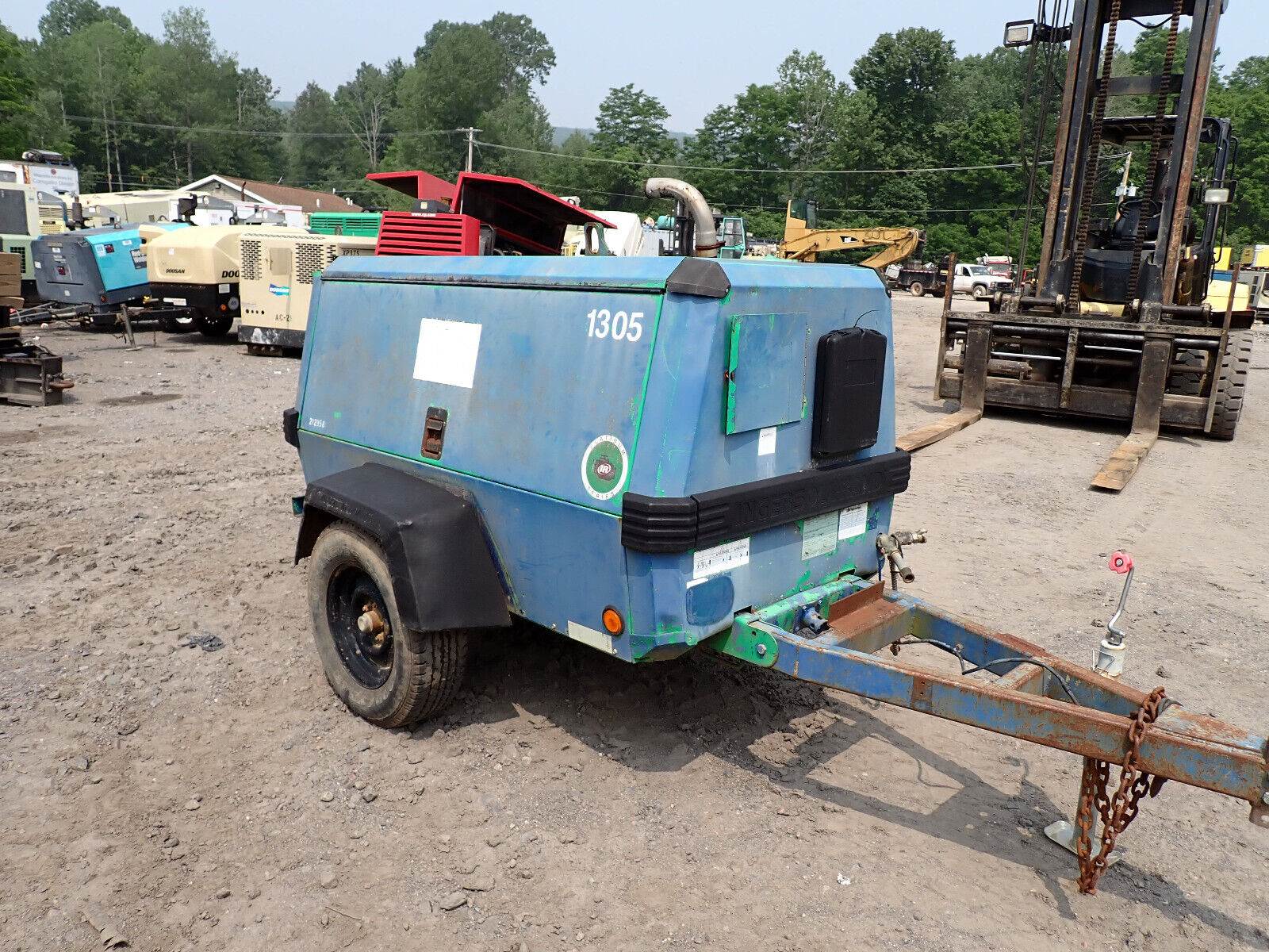 2002 Ingersoll Rand P185WIR 185 CFM Air Compressor VIDEO! Isuzu Diesel
