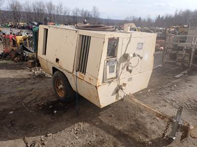 Sullair 185DPQ 185 CFM Air Compressor LOW HOURS! John Deere Diesel Trailer