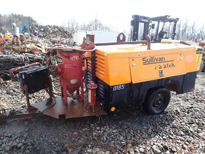 2013 Sullivan Palatek D185PJD Air Compressor SANDBLASTER