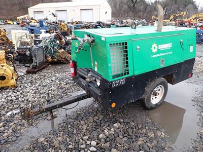 2015 Sulivan DF375 375 CFM Air Compressor VIDEO! 150 PSI! Deere Diesel Towable