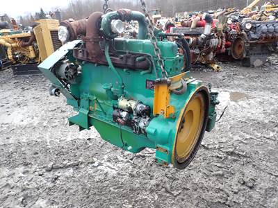 Komatsu S6D105-1 Turbo Diesel Engine LOW HOURS! Onan 0665T