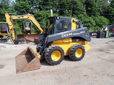 2020 John Deere 332G Skidsteer Loader LOW HRS! High Flow Aux. Q/C A/C 12-16.5