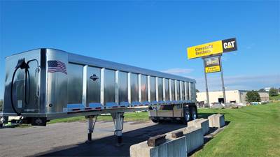 Trailstar 39 ft Frameless End Dump Trailer - Tandem Axle, Aluminum, Air Ride