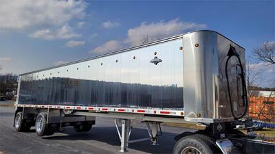 Trailstar 40 ft Frameless End Dump Trailer - Tandem Axle, Aluminum, Air Ride