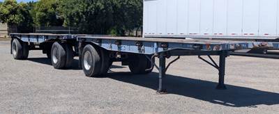(1)1982/(1)1974 UTILITY 24x96 Double Flatbed Trailers