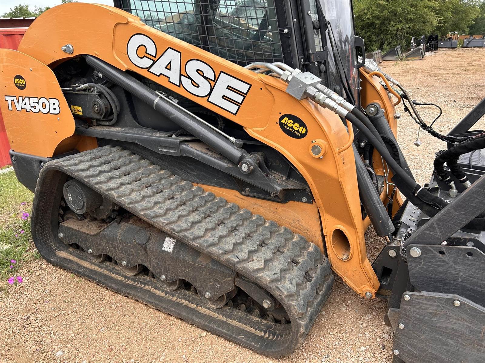 2022 Case TV450B Skid Steer Paladin Mulching Head BUCKET EXTENDED