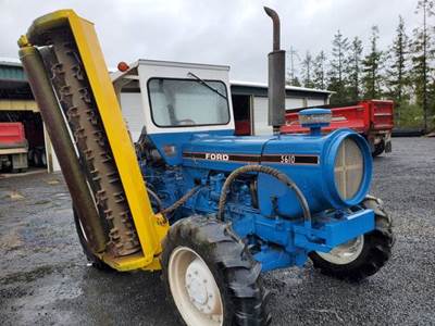 Ford 5610 Tractor With Super Duty Side Flail Mower