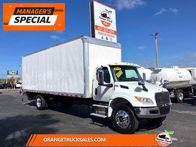 International MV 26 ft Box Truck - 220HP, 6 Speed Automatic, Roll up Door, Liftgate