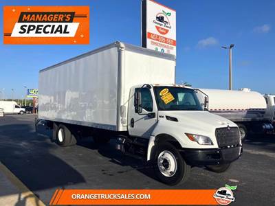 International MV 26 ft Box Truck - Automatic, Roll up Door, Liftgate