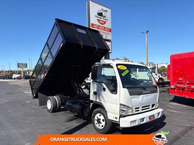 Isuzu NPR 14 ft Flatbed Dump Truck - Automatic