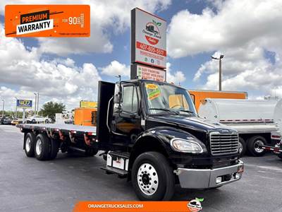 Freightliner M2 106 24 ft Flatbed Truck - 300HP, Automatic