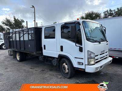 Isuzu NPR 16 ft Flatbed Truck - 225HP, Automatic