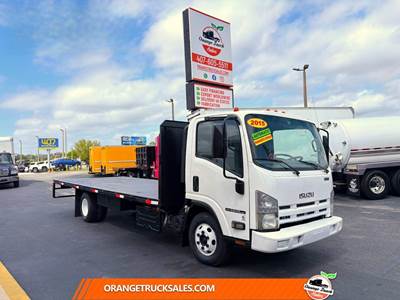 Isuzu NPR HD 20 ft Flatbed Truck - 190HP, 6 Speed Automatic
