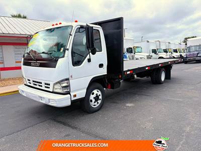 Isuzu NPR HD 20 ft Flatbed Truck - 190HP, 6 Speed Automatic