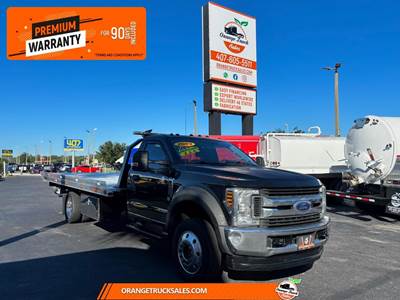 Ford F-550 Single Axle Rollback Tow Truck - 6.7L POWER STROKE, 6 Speed Automatic