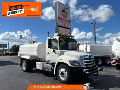 Hino 338 2000 Gallon Water Truck - J08E, Automatic