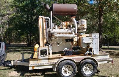1970 Detroit 225 KW Generator - Unmarked Trailer