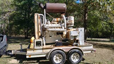 1970 Detroit 225 KW Generator - Unmarked Trailer