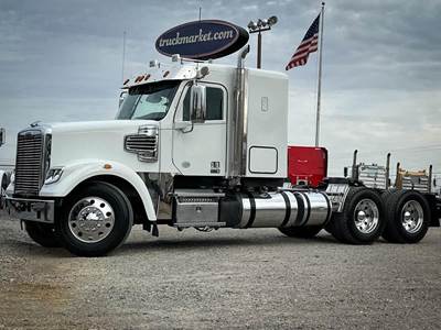 Freightliner Coronado 122 SD Sleeper Semi Truck - Flat Top Sleeper, Detroit 505HP, 10 Speed Manual