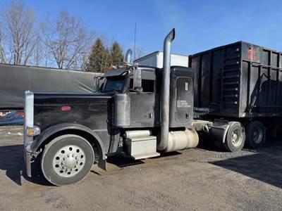 Peterbilt 389 Sleeper Semi Truck - Flat Top Sleeper, Detroit 500HP, 13 Speed Manual