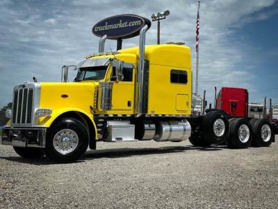 Peterbilt 389 Tri Axle Sleeper Semi Truck - Raised Roof Sleeper, Cummins 565HP, 18 Speed Manual