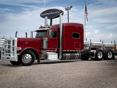 Peterbilt 389 Sleeper Semi Truck - Raised Roof Sleeper, Detroit 500HP, 13 Speed Manual