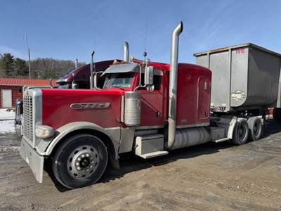 Peterbilt 389 Pride & Class Sleeper Semi Truck - Flat Top Sleeper, Detroit 500HP, 13 Speed Manual