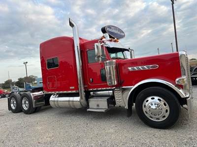 Peterbilt 389 Pride & Class Sleeper Semi Truck - Raised Roof Sleeper, Detroit 500HP, 13 Speed Manual