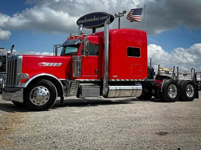 Peterbilt 389 Pride & Class Sleeper Semi Truck - Raised Roof Sleeper, Detroit 500HP, 13 Speed Manual