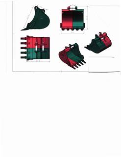 Excavator Attachment BUCKET for CAT 303 AND OTHER MODELS 24" WITH PINS SEE PHOTO FOR SPECIFICATION