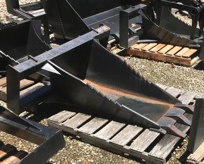 Long Stump Bucket for a Skid Steer