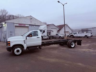 2024 International CV515 Cab & Chassis Truck, Dump, Flatbed, Stake Body, Delivery, Hauler, Under CDL, Diesel, Like NEW, Air Ride, PTO