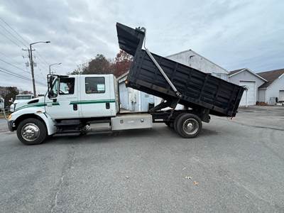2007 International DuraStar 4300 Day Crew Cab Truck, 12FT Dump, Tarp, Automatic, Low Miles, Delivery, Hauling, Mulch, Hauler, NO DEF