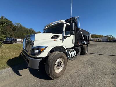2023 International HV Dump Truck, Landscape, Delivery, Construction, Hauler, Concrete, Trash, Single Axle, Electric Tarp, Low Miles
