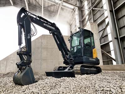 2026 Hyundai HX40A Compact Mini Track Excavator - 24" Bucket - Dozer Blade - Enclosed Cab w/ Heater, AC, Radio.