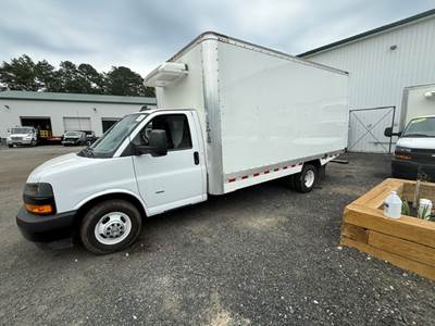 2024 Chevrolet 3500 Cutaway Refrigerated Truck, Food, Beverage, Delivery, Hauling, Package, Medical, Box Truck, Thermo King, 16FT Box, Reefer