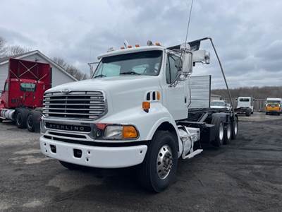 2004 Sterling L9500 Roll Off Truck, Dumpster, Trash, Landfill, Delivery, Flatbed, Tarp, Hauler, Tri-Axle, Heavy Spec, Waste, Refuse