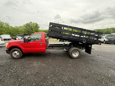 2015 Ford F-350 Stake Bed Truck, Dump Bed Truck, Delivery, Landscape, Concrete, Construction, Mulch, Low Miles, Dump, Under CDL, Gas Government