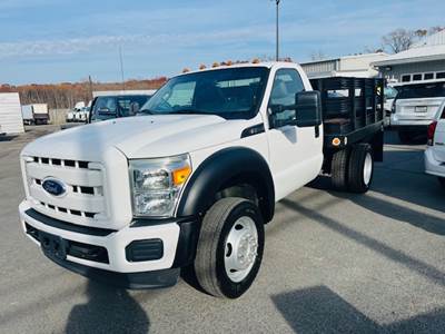 2011 Ford F-450 XL Stake Bed Truck, Under CDL, Automatic, Delivery, Moving, 9FT Bed Gas, Hauler, Mulch, Landscape, Construction, Low Miles, Government